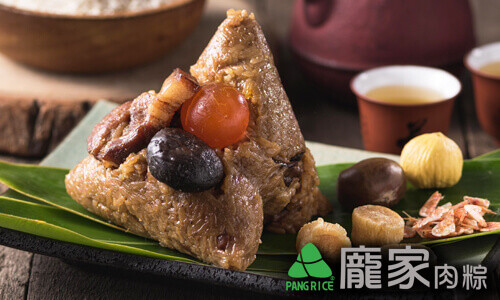 龐家肉粽 栗香櫻花蝦大干具肉粽 1隻裝 (真空包裝) (雪藏攝氏-18度或以下)