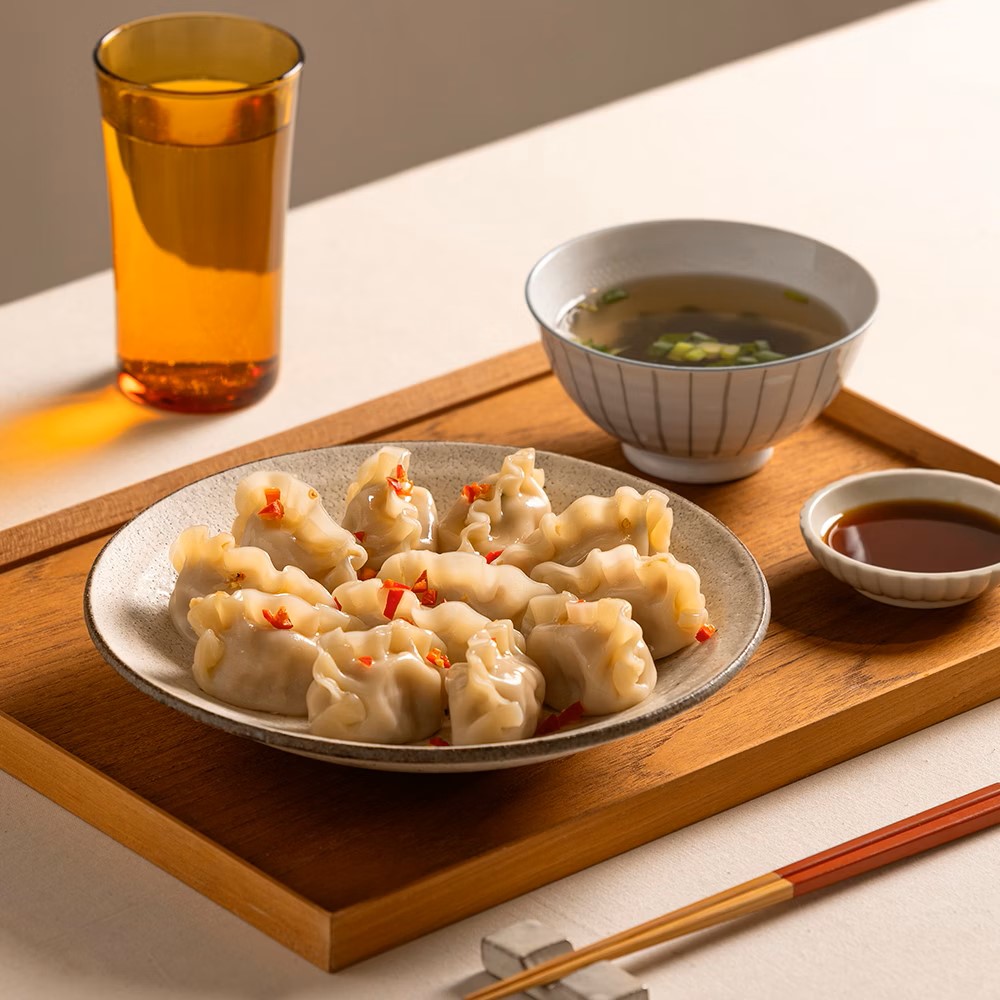 阿中丸子- 高麗菜鮮蝦豬肉水餃 (12入)